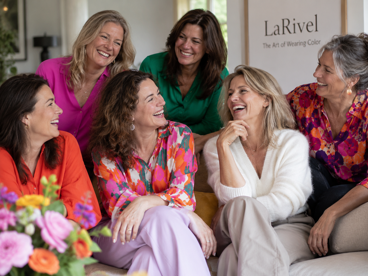 Group of women at The Art of Color workshop by La Rivel